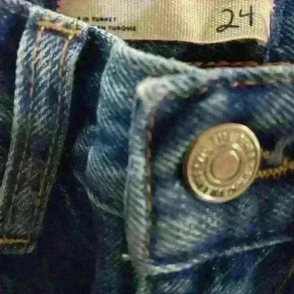 Free People We The Free Bare With Me Patchwork Boho Hippie Novelty Jeans 24 - Picture 12 of 15